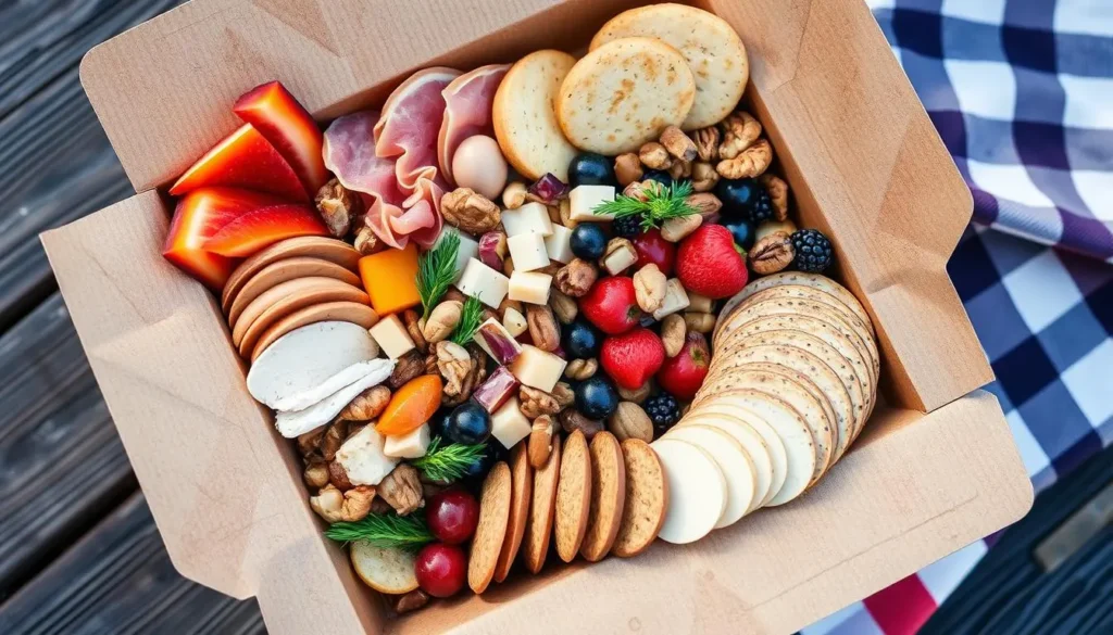 paper lunch box charcuterie